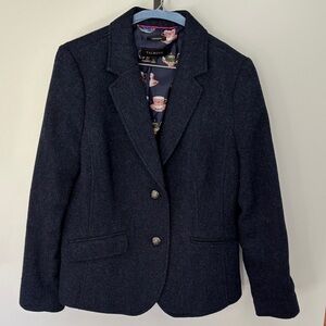 Talbots Women's Dark Navy tweed Blazer